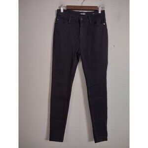 Judy Blue Jeans Womens 7/28 Black Skinny Fit Dark Wash Denim Stretch